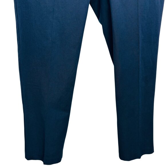 J JIll Womens Cotton Stretch Slim Leg Pants Ankle Navy Blue Size 18 Tall - Picture 5 of 13